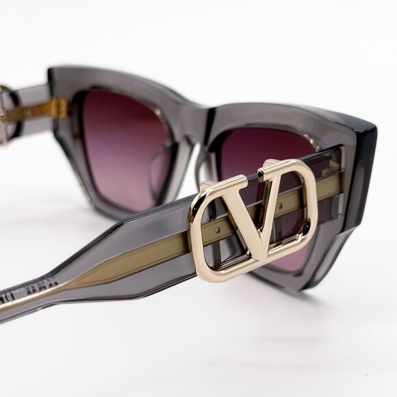 NEW VALENTINO SUNGLASSES VLS-166C VIOLET WOMEN CAT EYE EYEWEAR main image 5